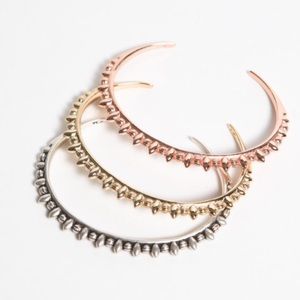 Net Pamela Love Rose Gold Thin Tribal Spike Cuff